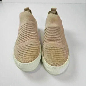 Madden Girl Brytney 7.5 Brow Ribbed Knit Fabric Sneaker Low Top Slip On platform